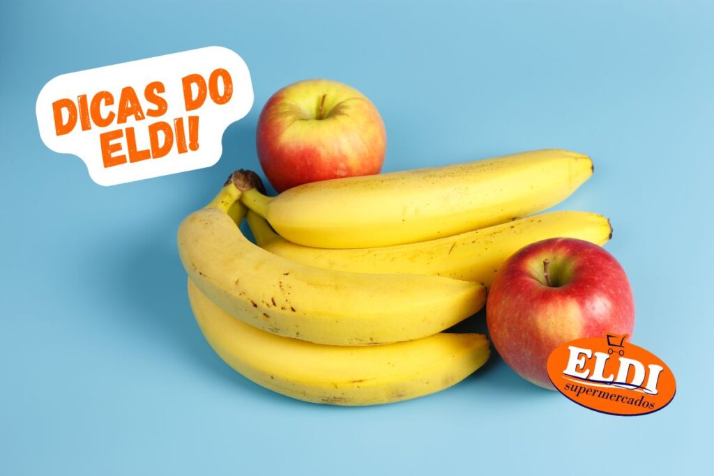 comer maçã e banana juntos