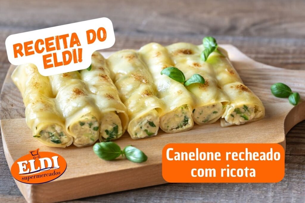canelone recheado com ricota