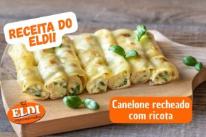 canelone recheado com ricota
