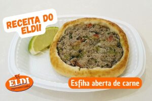 esfiha aberta de carne