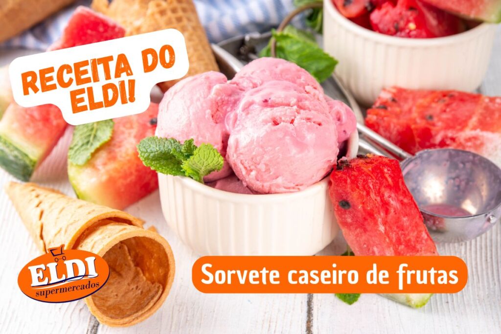 sorvete caseiro de frutas